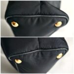 Prada 2way Bag Black Nylon and Leather with Gold Hardware #GULTU-2 - Image 15