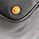 Prada 2way Bag Black Nylon and Leather with Gold Hardware #GULTU-2 - Image 11