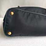 Prada 2way Bag Black Nylon and Leather with Gold Hardware #GULTU-2 - Image 9