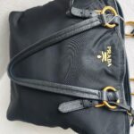 Prada 2way Bag Black Nylon and Leather with Gold Hardware #GULTU-2 - Image 18