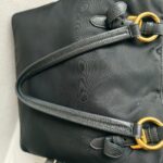 Prada 2way Bag Black Nylon and Leather with Gold Hardware #GULTU-2 - Image 17
