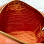 Prada Small Boston Bag Orange Saffiano Leather with Gold Hardware #RKUS-2 - Image 32
