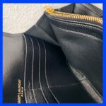 YSL Cassandre Large Flap Wallet Black Leather with Gold Hardware #RUUE-1 - Image 19