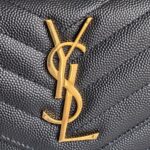 YSL Cassandre Large Flap Wallet Black Leather with Gold Hardware #RUUE-1 - Image 18