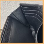 YSL Cassandre Large Flap Wallet Black Leather with Gold Hardware #RUUE-1 - Image 23