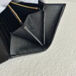 YSL Cassandre Large Flap Wallet Black Leather with Gold Hardware #RUUE-1 - Image 10