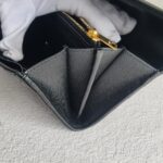 YSL Cassandre Large Flap Wallet Black Leather with Gold Hardware #RUUE-1 - Image 9