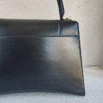 Balenciaga Medium Hourglass Black Box Leather with Gold Hardware #GULOR-1 - Image 7