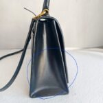 Balenciaga Medium Hourglass Black Box Leather with Gold Hardware #GULOR-1 - Image 10