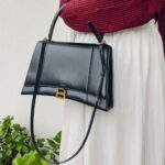 Balenciaga Medium Hourglass Black Box Leather with Gold Hardware #GULOR-1 - Image 48