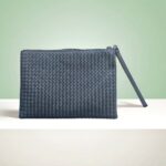Bottega Veneta Clutch Black Leather with Brunito Finish Hardware #RKTC-2