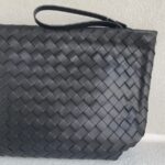 Bottega Veneta Clutch Black Leather with Silver Hardware #RCOE-3 - Image 7