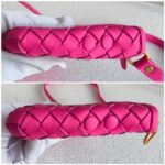 Bottega Veneta Mini Intrecciato Shoulder Bag Pink Leather with Gold Hardware #RKTO-2 - Image 5