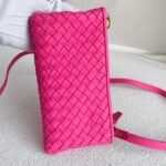 Bottega Veneta Mini Intrecciato Shoulder Bag Pink Leather with Gold Hardware #RKTO-2 - Image 4