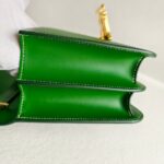 Burberry Crossbody TB Bag Green Calf Leather with Gold Hardware #RKET-5 - Image 11