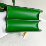 Burberry Crossbody TB Bag Green Calf Leather with Gold Hardware #RKET-5 - Image 10