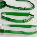 Burberry Crossbody TB Bag Green Calf Leather with Gold Hardware #RKET-5 - Image 19