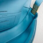 Burberry Olympia Crossbody /Shoulder Bag Blue Calf Leather with Gold Hardware #RKET-3 - Image 20