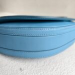 Burberry Olympia Crossbody /Shoulder Bag Blue Calf Leather with Gold Hardware #RKET-3 - Image 9