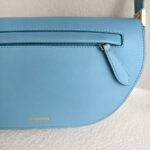 Burberry Olympia Crossbody /Shoulder Bag Blue Calf Leather with Gold Hardware #RKET-3 - Image 4