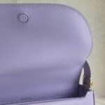 Burberry Crossbody /Shoulder Bag Purple Calf Leather with Silver Hardware #RKET-4 - Image 18