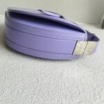 Burberry Crossbody /Shoulder Bag Purple Calf Leather with Silver Hardware #RKET-4 - Image 9