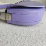 Burberry Crossbody /Shoulder Bag Purple Calf Leather with Silver Hardware #RKET-4 - Image 10