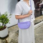 Burberry Crossbody /Shoulder Bag Purple Calf Leather with Silver Hardware #RKET-4 - Image 31