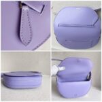 Burberry Crossbody /Shoulder Bag Purple Calf Leather with Silver Hardware #RKET-4 - Image 2