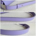 Burberry Crossbody /Shoulder Bag Purple Calf Leather with Silver Hardware #RKET-4 - Image 16