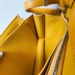 Celine Box Bag Yellow Smooth Calf Leather with Silver Hardware #RKET-2 - Image 29