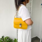 Celine Box Bag Yellow Smooth Calf Leather with Silver Hardware #RKET-2 - Image 37