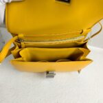 Celine Box Bag Yellow Smooth Calf Leather with Silver Hardware #RKET-2 - Image 36