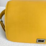 Celine Box Bag Yellow Smooth Calf Leather with Silver Hardware #RKET-2 - Image 3