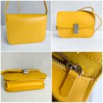 Celine Box Bag Yellow Smooth Calf Leather with Silver Hardware #RKET-2 - Image 2