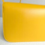 Celine Box Bag Yellow Smooth Calf Leather with Silver Hardware #RKET-2 - Image 5
