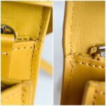 Celine Box Bag Yellow Smooth Calf Leather with Silver Hardware #RKET-2 - Image 24