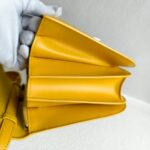 Celine Box Bag Yellow Smooth Calf Leather with Silver Hardware #RKET-2 - Image 10