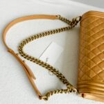 Chanel Boy Large Gold Calf Leather with Gold Hardware #RKUS-1 - Image 20