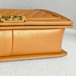 Chanel Boy Large Gold Calf Leather with Gold Hardware #RKUS-1 - Image 12