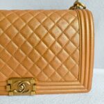 Chanel Boy Large Gold Calf Leather with Gold Hardware #RKUS-1 - Image 4