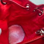 Christian Louboutin Marie Jane Bucket Red Suede Leather with Silver Hardware Bag #RKLC-2 - Image 20