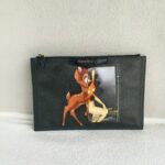 Givenchy Antigona Bambi Medium Clutch Black Coated Canvas with Silver Hardware #RKOL-4