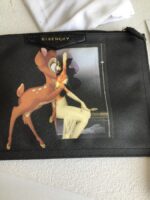 Givenchy Antigona Bambi Medium Clutch Black Coated Canvas with Silver Hardware #RKOL-4 - Image 4