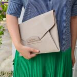 Givenchy Antigona Envelope Clutch Grey Leather with Silver Hardware #RKOL-3 - Image 23