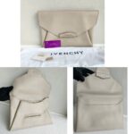 Givenchy Antigona Envelope Clutch Grey Leather with Silver Hardware #RKOL-3 - Image 2