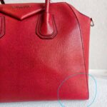 Givenchy Antigona Red Goatskin with Silver Hardware #RKOL-1 - Image 4