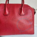 Givenchy Antigona Red Goatskin with Silver Hardware #RKOL-1 - Image 6