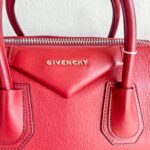 Givenchy Antigona Red Goatskin with Silver Hardware #RKOL-1 - Image 19
