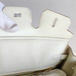 Hermes Birkin 25CM Ot Mushroom White Togo Leather with Gold-Plated Hardware #RKTL-1 - Image 26